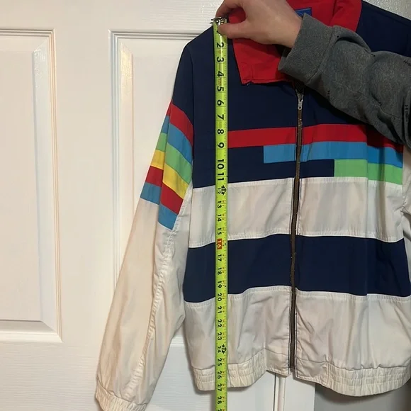 Vintage 80s-90s Lavon Sportswear Unisex Windbreaker Color Blocked Jacket - Picture 16 of 16